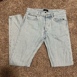 APC unisex Petit New Standard Selvedge Skinny Jeans Size 28 Light Blue